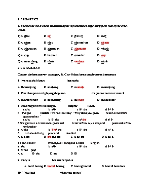 Đề thi học kỳ 2 môn Tiếng Anh Khối 10